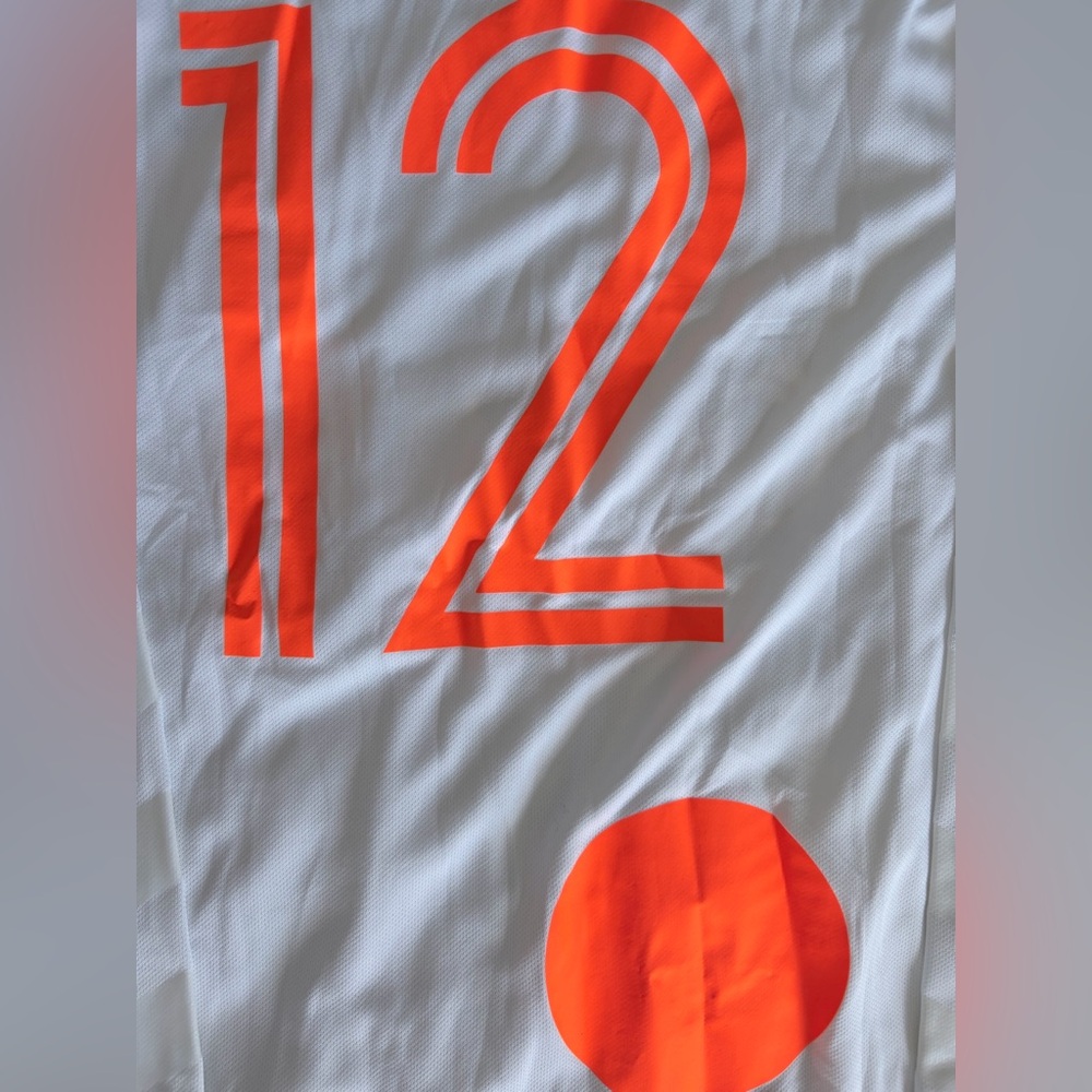 Off-White Men's White and Orange Long Sleeve Jersey - Picture 6 of 10